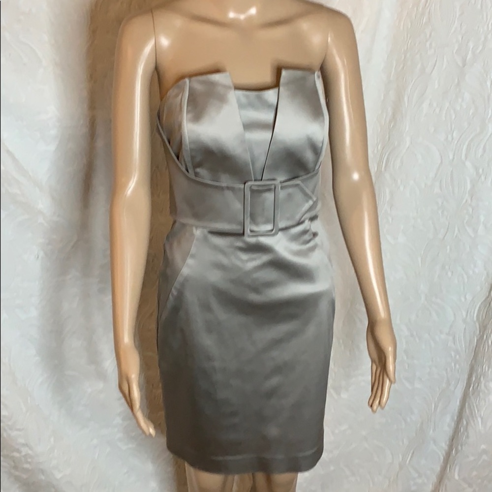 Silver above knee dress